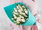 Купить Букет 35 белых тюльпанов в  с бесплатной доставкой: цена, фото, описание
