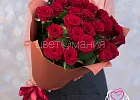 Купить Букет из 25 красных роз 70 см (Россия) в  с бесплатной доставкой: цена, фото, описание