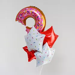 Купить Набор из 5 шаров «Пончик» в Санкт-Петербурге с бесплатной доставкой: цена, фото, описание