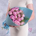 Букет из 15 розовых пионов (Стандарт) с тиласпией