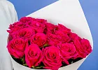 Купить Букет из 17 розовых роз 50 см (Эквадор) в  с бесплатной доставкой: цена, фото, описание