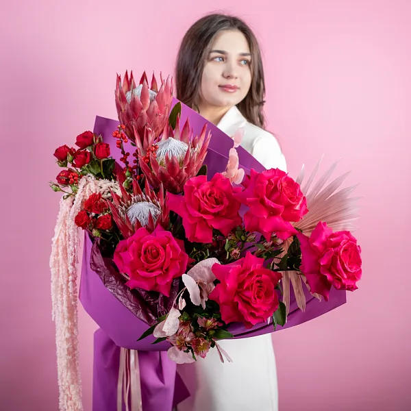 Купить Букет «ДНК любви» в  с бесплатной доставкой: цена, фото, описание