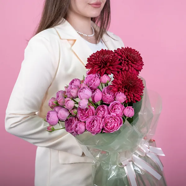 Купить Букет «Яркая вспышка» в  с бесплатной доставкой: цена, фото, описание