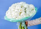 Купить Букет из 50 белых пионов (Премиум) в  с бесплатной доставкой: цена, фото, описание