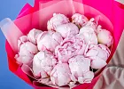 Купить Букет из 13 розовых пионов (Премиум) в  с бесплатной доставкой: цена, фото, описание