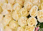 Купить Букет из 35 белых роз 50 см (Эквадор) в  с бесплатной доставкой: цена, фото, описание