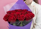 Купить Букет из 15 красных роз 60-70 см (Эквадор) в  с бесплатной доставкой: цена, фото, описание