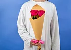 Купить Букет из 2 розовых роз 50 см (Эквадор) в  с бесплатной доставкой: цена, фото, описание