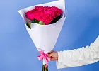Купить Букет из 9 розовых роз 50 см (Эквадор) в  с бесплатной доставкой: цена, фото, описание