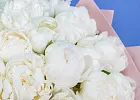 Купить Букет из 45 белых пионов (Премиум) в  с бесплатной доставкой: цена, фото, описание