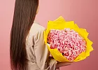 Купить Букет из 51 розовой розы 50 см (Россия) в  с бесплатной доставкой: цена, фото, описание