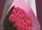 Купить Букет из 25 розовых роз 70 см в  с бесплатной доставкой: цена, фото, описание