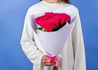 Купить Букет из 9 розовых роз 50 см (Эквадор) в  с бесплатной доставкой: цена, фото, описание