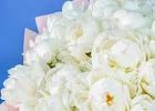 Купить Букет из 45 белых пионов (Премиум) в  с бесплатной доставкой: цена, фото, описание