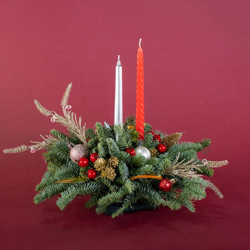 Композиция «Огни зимнего леса»