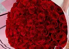 Купить Букет из 101 красной розы 60-70 см (Эквадор) в  с бесплатной доставкой: цена, фото, описание