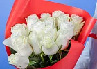 Купить Букет из 17 белых роз 50 см (Эквадор) в  с бесплатной доставкой: цена, фото, описание