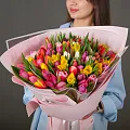 Букет 101 тюльпан микс