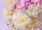 Купить Букет невесты из розовой гортензии, георгинов и пионовидных роз в  с бесплатной доставкой: цена, фото, описание