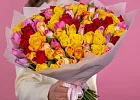 Купить 101 кенийская роза микс в  с бесплатной доставкой: цена, фото, описание