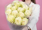 Купить Букет из 15 белых роз 40-50 см  (Эквадор) в  с бесплатной доставкой: цена, фото, описание