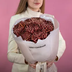 Купить Букет из 7 хризантем Бигуди Пёрпл в  с бесплатной доставкой: цена, фото, описание