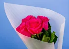 Купить Букет из 4 розовых роз 50 см (Эквадор) в  с бесплатной доставкой: цена, фото, описание
