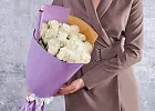 Купить Букет из 15 белых роз 60-70 см (Эквадор) в  с бесплатной доставкой: цена, фото, описание