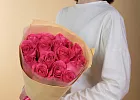Купить Букет из 15 розовых роз 50 см (Эквадор) в  с бесплатной доставкой: цена, фото, описание