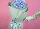 Купить Голубая гортензия в упаковке в  с бесплатной доставкой: цена, фото, описание