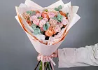 Купить Букет «Лимонный щербет» из кустовых пионовидных роз в  с бесплатной доставкой: цена, фото, описание
