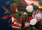 Купить Новогодний букет «Экзотический» в  с бесплатной доставкой: цена, фото, описание