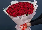 Купить Букет из 55 роз в  с бесплатной доставкой: цена, фото, описание