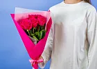 Купить Букет из 6 розовых роз 50 см (Эквадор) в  с бесплатной доставкой: цена, фото, описание