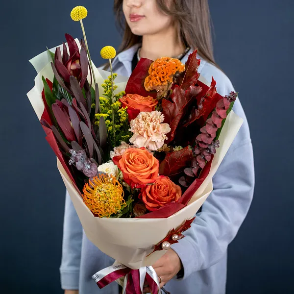 Купить Букет «Легенды осени» M в  с бесплатной доставкой: цена, фото, описание