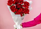 Купить Букет из 9 красных французских роз в  с бесплатной доставкой: цена, фото, описание