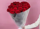 Купить Букет из 25 красных роз 60-70 см (Эквадор) в  с бесплатной доставкой: цена, фото, описание