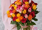 Купить Букет «51 кенийская роза микс» в  с бесплатной доставкой: цена, фото, описание
