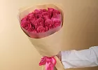 Купить Букет из 15 розовых роз 50 см (Эквадор) в  с бесплатной доставкой: цена, фото, описание