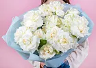 Купить Букет из 25 белых французских роз в  с бесплатной доставкой: цена, фото, описание