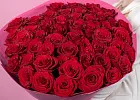 Купить Букет из 51 красной розы 60-70 см (Эквадор) в  с бесплатной доставкой: цена, фото, описание