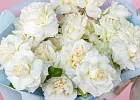 Купить Букет из 25 белых французских роз в  с бесплатной доставкой: цена, фото, описание