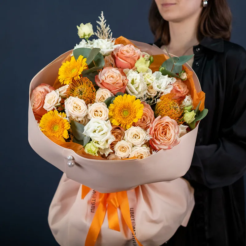 Букет «Апельсиновый пунш» L