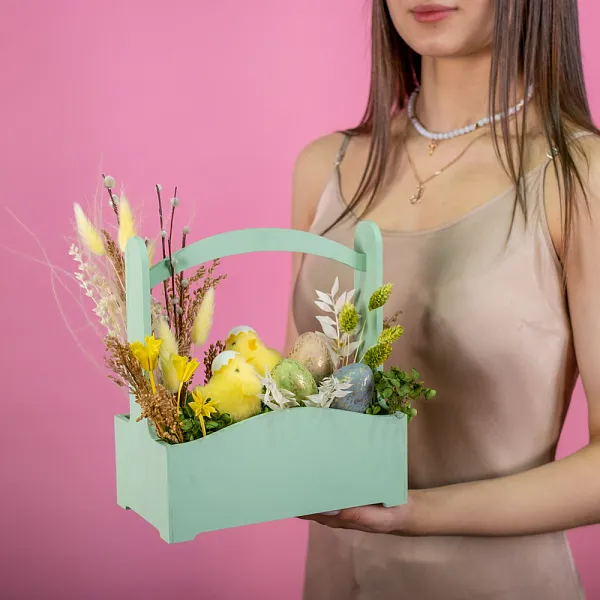 Купить Композиция из сухоцветов «Уютное гнездышко» в  с бесплатной доставкой: цена, фото, описание