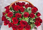 Купить Корзина «51 красная роза» в Санкт-Петербурге с бесплатной доставкой: цена, фото, описание