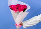Купить Букет из 13 розовых роз 50 см (Эквадор) в  с бесплатной доставкой: цена, фото, описание