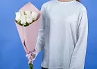 Купить Букет из 6 белых роз 50 см (Эквадор) в  с бесплатной доставкой: цена, фото, описание