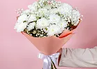 Купить Букет из хризантем и гипсофил в  с бесплатной доставкой: цена, фото, описание