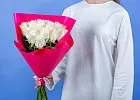 Купить Букет из 13 белых роз 50 см (Эквадор) в  с бесплатной доставкой: цена, фото, описание