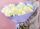 Купить Букет из белых георгинов в  с бесплатной доставкой: цена, фото, описание